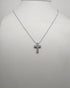 Collana Croce argento zirconi Girocollo MABINA 553015 | Gioiellitosti.it